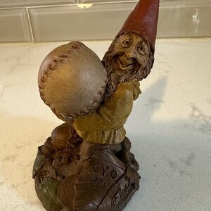 Vintage‎ Tom Clark Gnome Figure "Cy" with Baseball - 1991 Cairn Studios